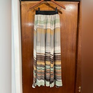 Marciano Striped Multicolor Maxi Skirt